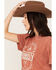 Image #2 - Paramount Network's Yellowstone Women's For The Brand Short Sleeve Graphic Tee, Rust Copper, hi-res