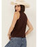 Image #4 - Shyanne Women's Beaded Crochet V Neck Tank, Dark Brown, hi-res