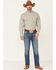 Panhandle Select Men's Taupe Plaid Long Sleeve Button-Down Western Shirt , Taupe, hi-res