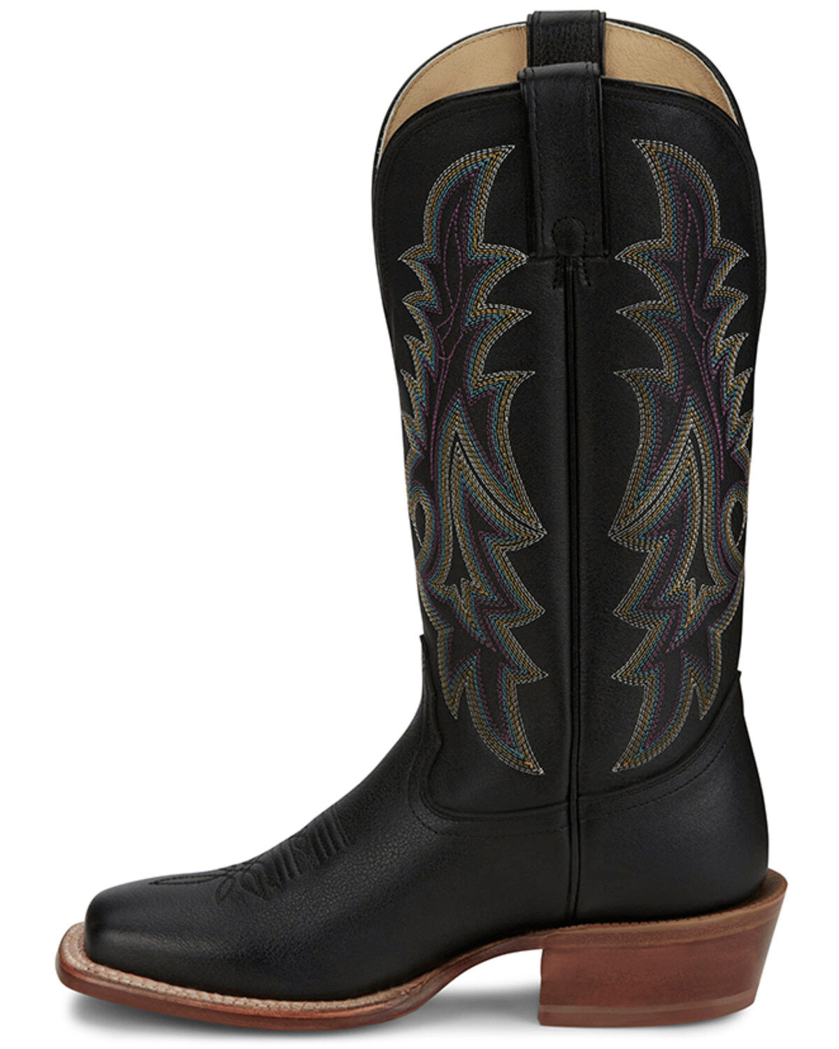 Image #3 - Tony Lama Women's Estella Western Boots - Square Toe, Black, hi-res