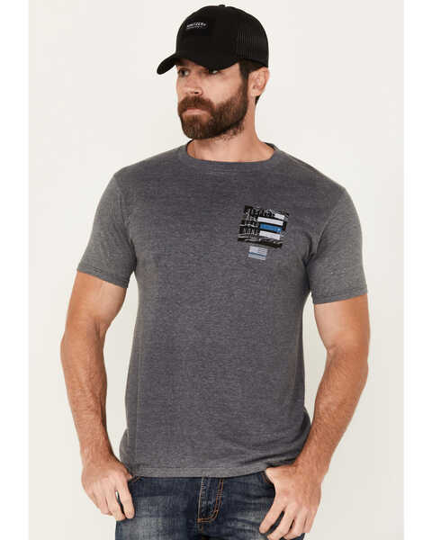 Howitzer Men's No Fear Short Sleeve Graphic T-Shirt, Charcoal, hi-res
