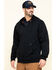 Hawx Men's FR Zip Up Fleece Hooded Work Hoodie , Black, hi-res