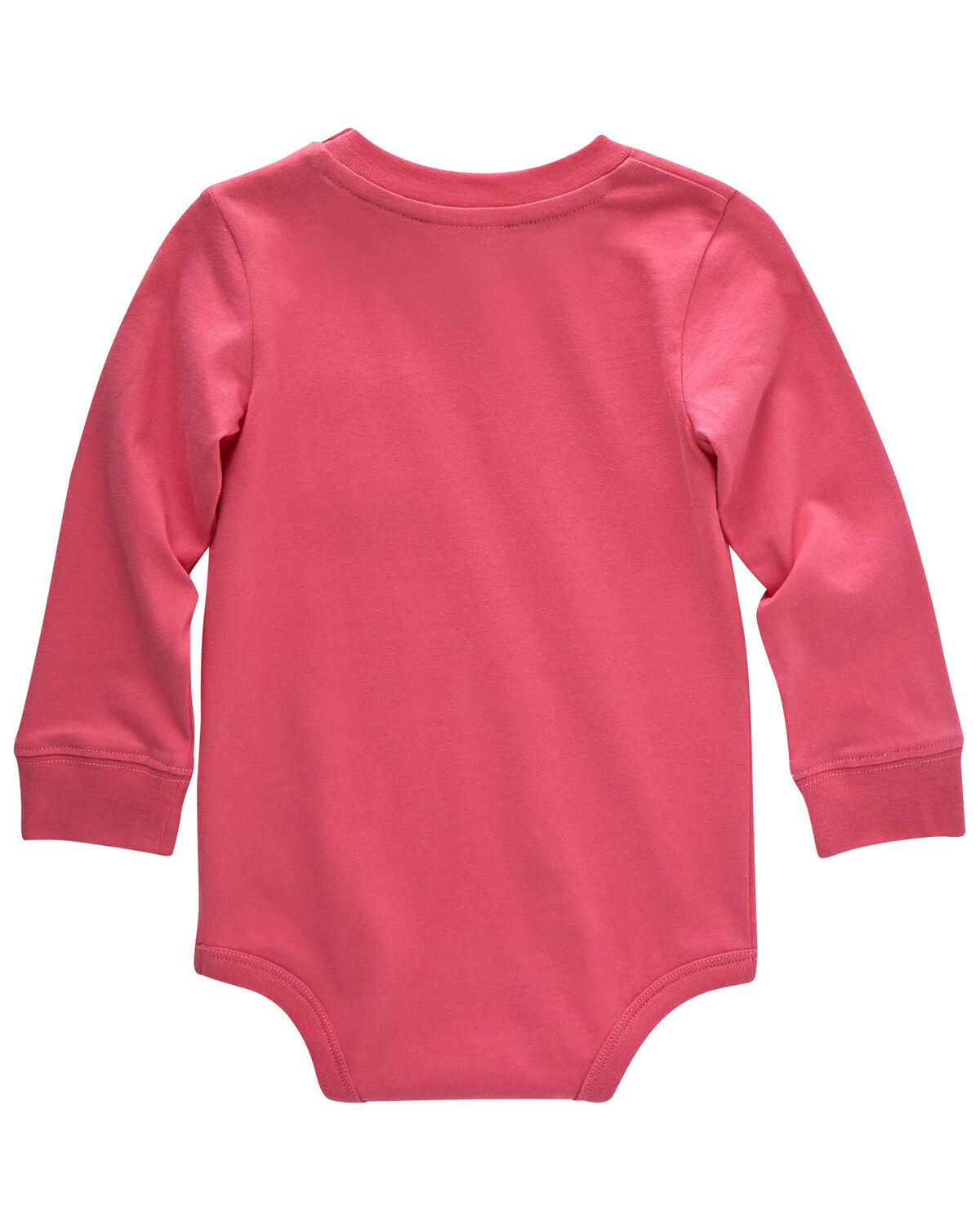 Image #2 - Carhartt Infant Boys' Logo Pocket Long Sleeve Onesie, Pink, hi-res