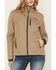 Image #3 - Cinch Women's Bonded Concealed Carry Softshell Jacket, Stone, hi-res