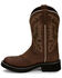 Image #3 - Justin Women's Inji Western Boots - Round Toe, Distressed Brown, hi-res