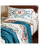 HiEnd Accents Teal Spirit Valley 3-Piece Full/Queen Quilt Set   , Teal, hi-res