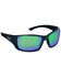 Hobie Men's Everglades Satin Black & Copper Frame Polarized Sunglasses  , Black, hi-res