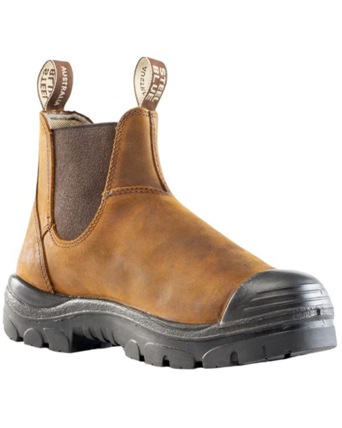 Steel Blue Men's Hobart PR Met Bump Work Boots - Steel Toe, Brown, hi-res