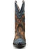 Image #4 - Dan Post Women's Humming Bird Heart and Floral Inlay Western Boots - Snip Toe, Orange, hi-res