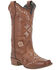 Dingo Women's Mesa Southwestern Embroidered Leather Western Boot - Square Toe, Tan, hi-res