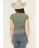Image #4 - Rock & Roll Denim Women's Studded Baby Tee, Green, hi-res