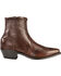 Image #2 - Abilene Men's 7" Wingtip Zip Boots, Chocolate, hi-res