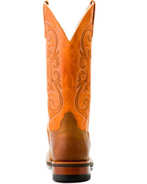 Image #3 - Horse Power Men's Barking Iron Western Boots - Broad Square Toe, Brown, hi-res