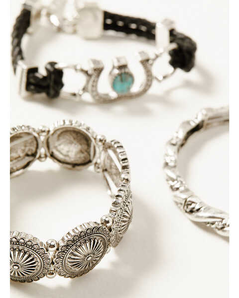 Image #2 - Idyllwind Women's Odessa Bracelet Set - 3 Piece, Silver, hi-res