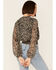 Lush Women's Floral Cropped Blouse , Black, hi-res