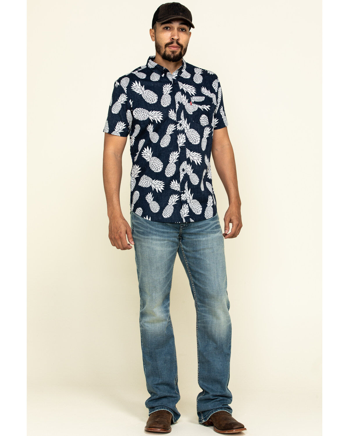 levi's short sleeve western shirt