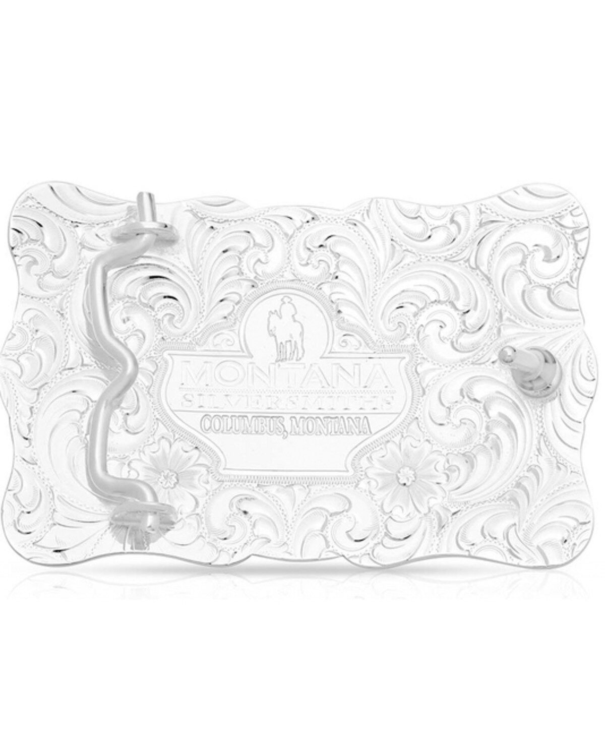 Image #2 - Montana Silversmith Men's Buffalo Nickel Southwestern Belt Buckle, Silver, hi-res