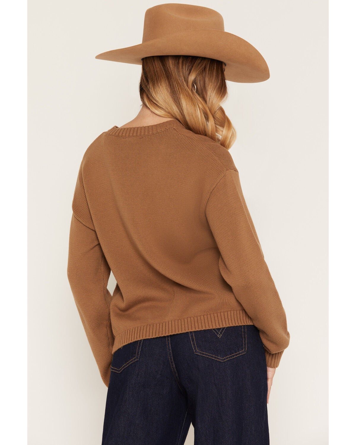 Image #4 - Wishlist Women's Fish Sweater, Brown, hi-res