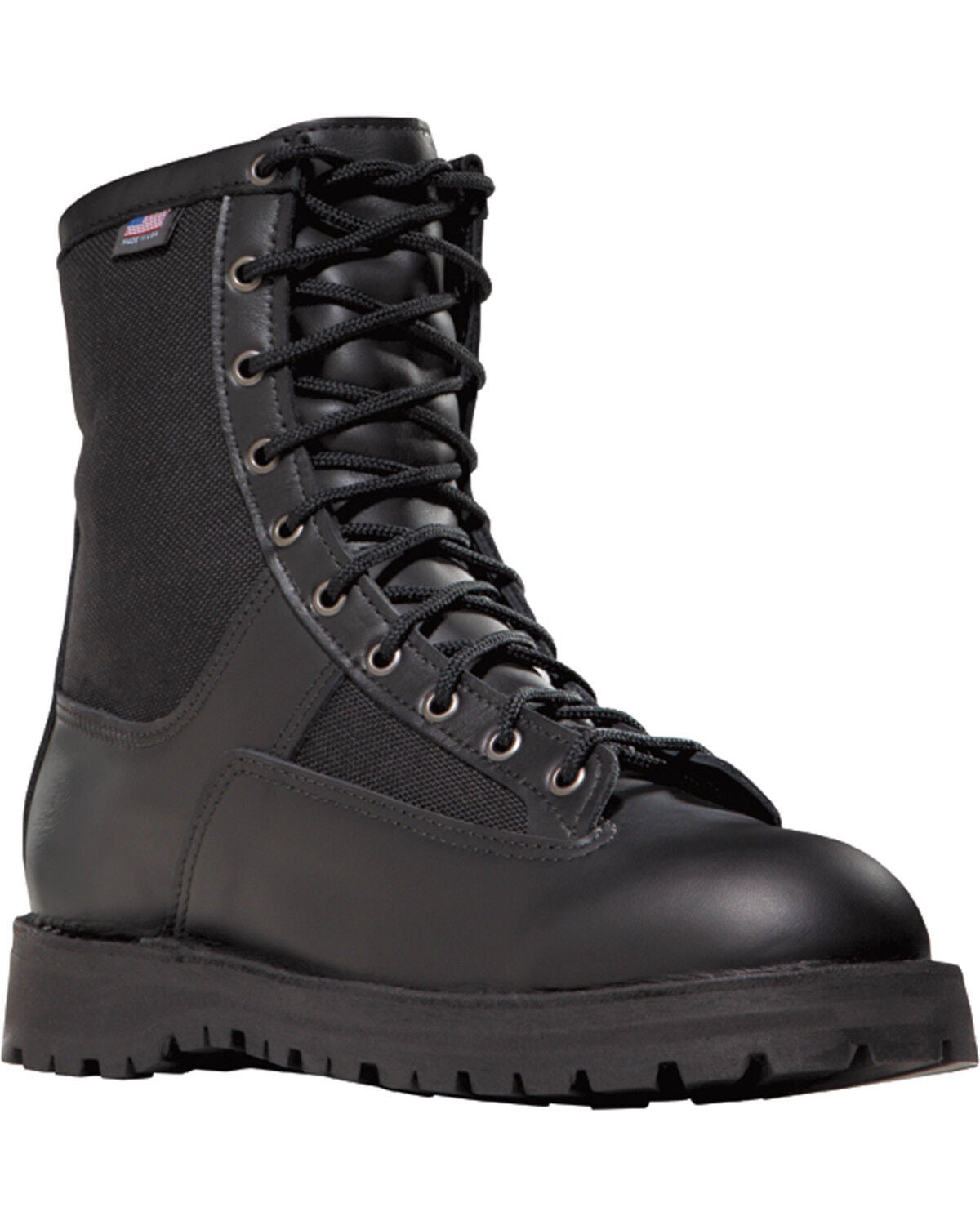 Danner Men's 8" Acadia Work Boots - Round Toe, Black, hi-res
