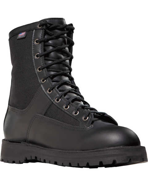 Image #1 - Danner Men's Black Acadia 8" Work Boots - Round Toe , Black, hi-res
