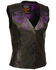 Image #1 - Milwaukee Leather Women's Reflective Tribal Design Vest, , hi-res