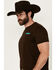Image #4 - Rock & Roll Denim Men's Southwestern Circle Logo Short Sleeve Graphic T-Shirt, Dark Brown, hi-res