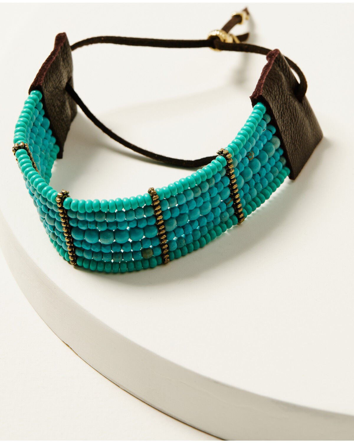 Image #1 - Shyanne Women's Multi-Strand Beaded Cuff, Turquoise, hi-res