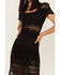 Maia Bergman Women's Surya Eyelet Lace Midi Dress, Black, hi-res
