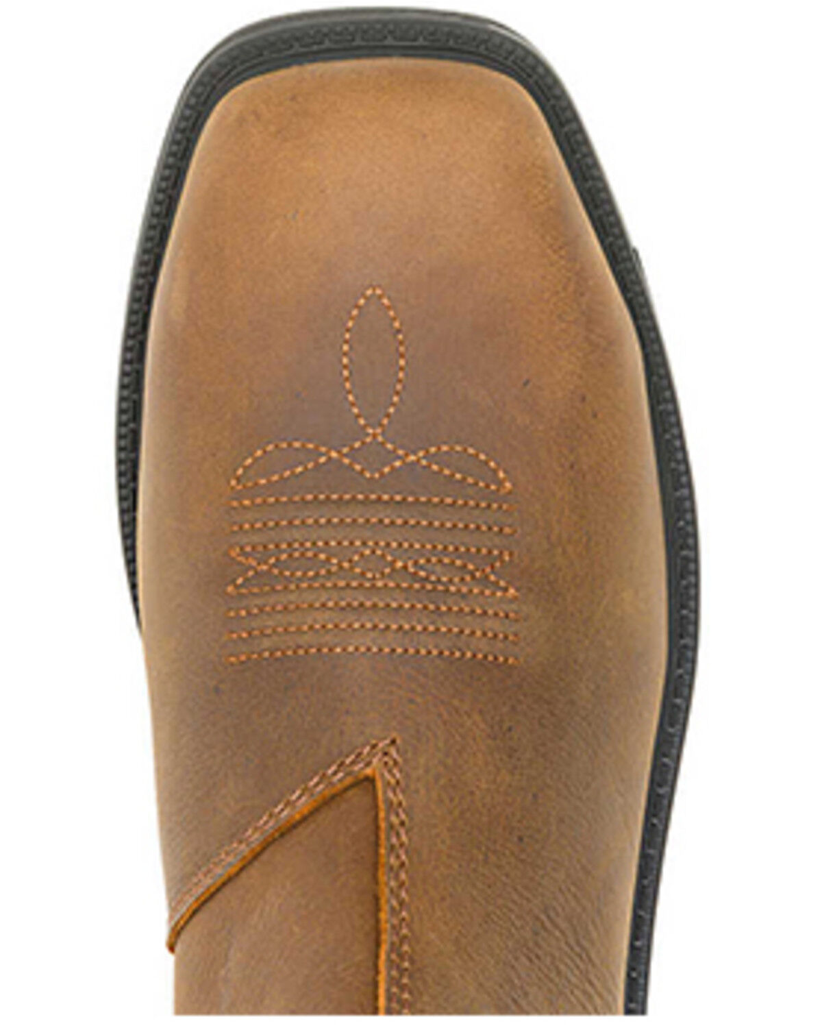 Image #4 - Wolverine Men's Rancher Level Chelsea Slip-On Work Boots - Steel Toe, Brown, hi-res