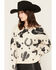 Image #2 - Idyllwind Women's Saddleridge Western Conversational Print Sweater, Cream, hi-res