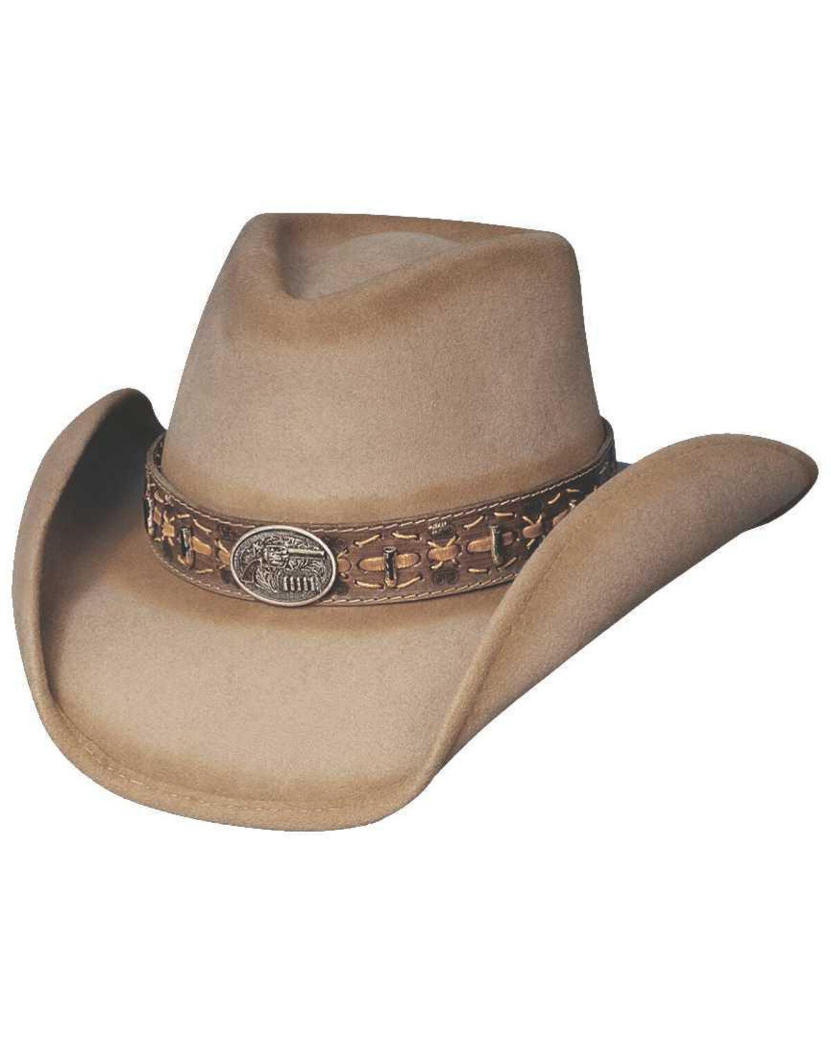 Bullhide Billy The Kid Premium Wool Cowboy Hat, Sand, hi-res