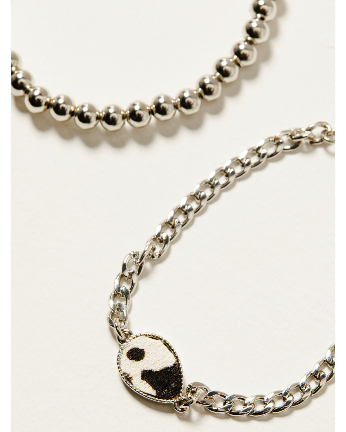 Image #3 - Shyanne Women's Cowhide Teardrop Bracelet Set - 5 Piece, Silver, hi-res