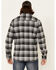 North River Men's Large Plaid Long Sleeve Button Down Western Flannel Shirt , Dark Grey, hi-res