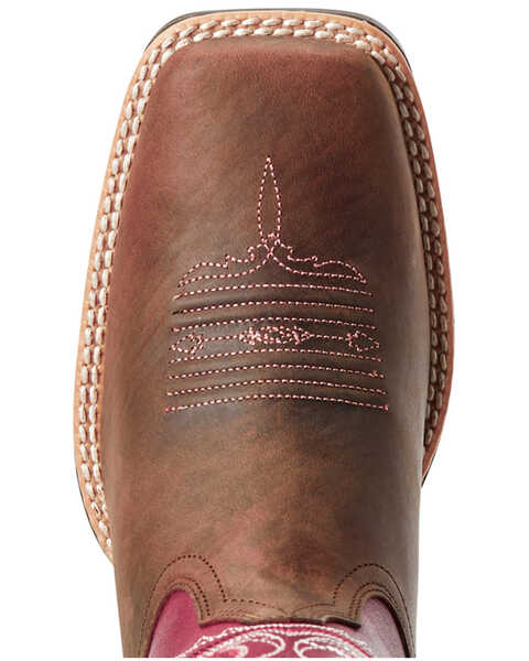 Image #4 - Ariat Women's Pinnacle Fuschia Western Boots - Wide Square Toe, , hi-res