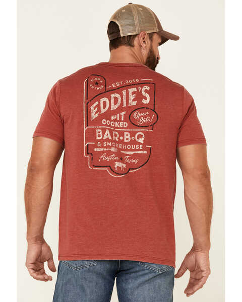 Flag & Anthem Men's Burnout Red Eddies BBQ Graphic Short Sleeve T-Shirt , Red, hi-res