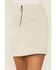 Very J Women's Croc Print Faux Leather Mini Skirt, Beige/khaki, hi-res