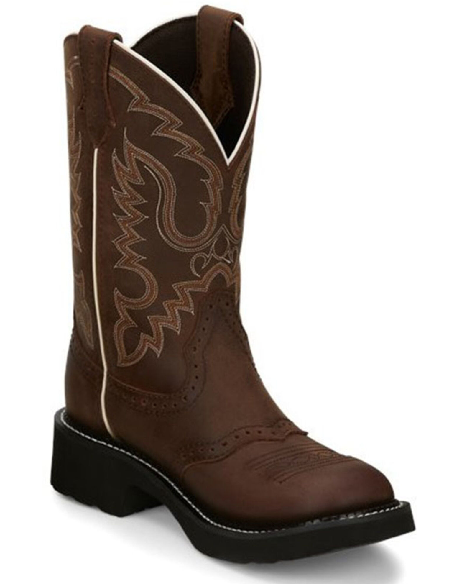 Justin boots hot sale round toe
