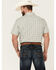 Image #4 - Gibson Men's Cream Archie Plaid Print Short Sleeve Pearl Snap Western Shirt, , hi-res