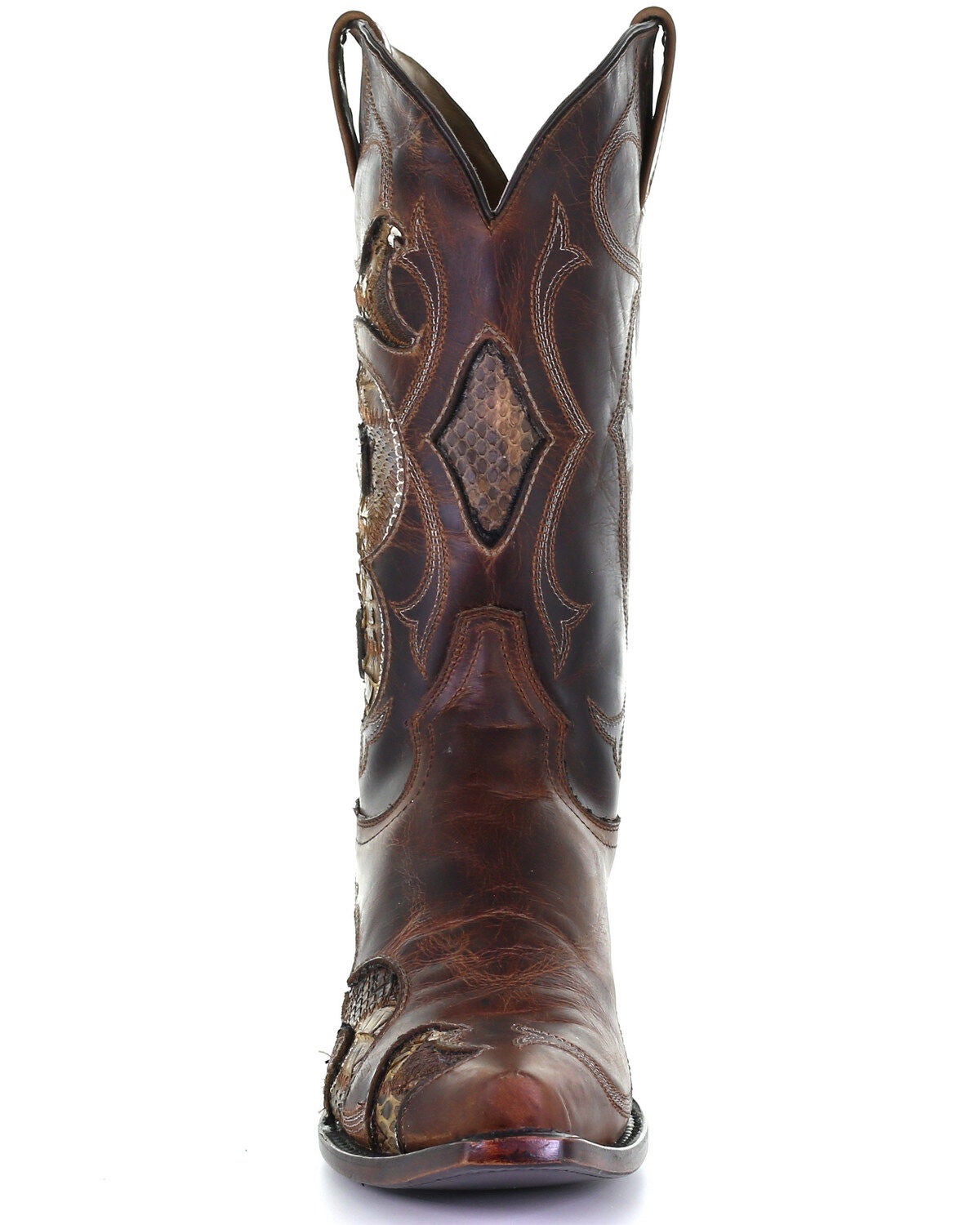 corral python inlay western boots