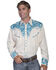 Image #1 - Scully Men's Embroidered Retro Western Shirt - Big & Tall, , hi-res