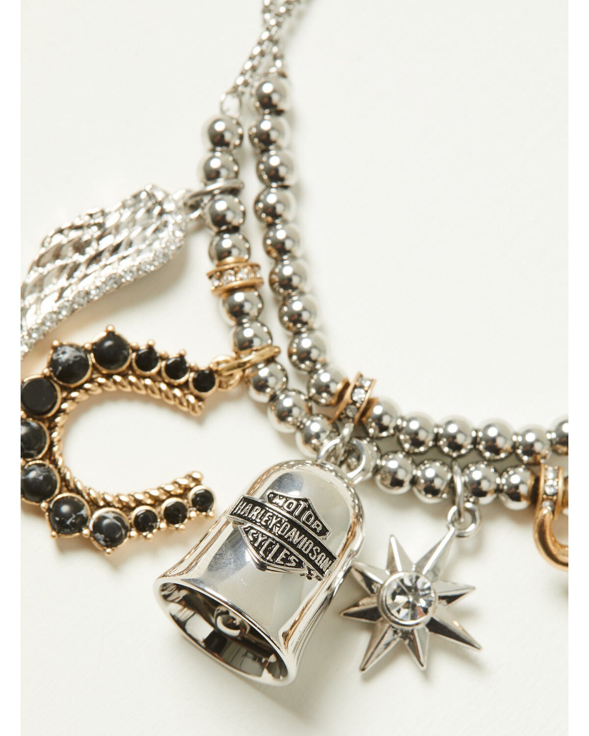 Image #2 - Lainey Wilson X Harley Davidson Women's Charm Bracelet, Silver, hi-res