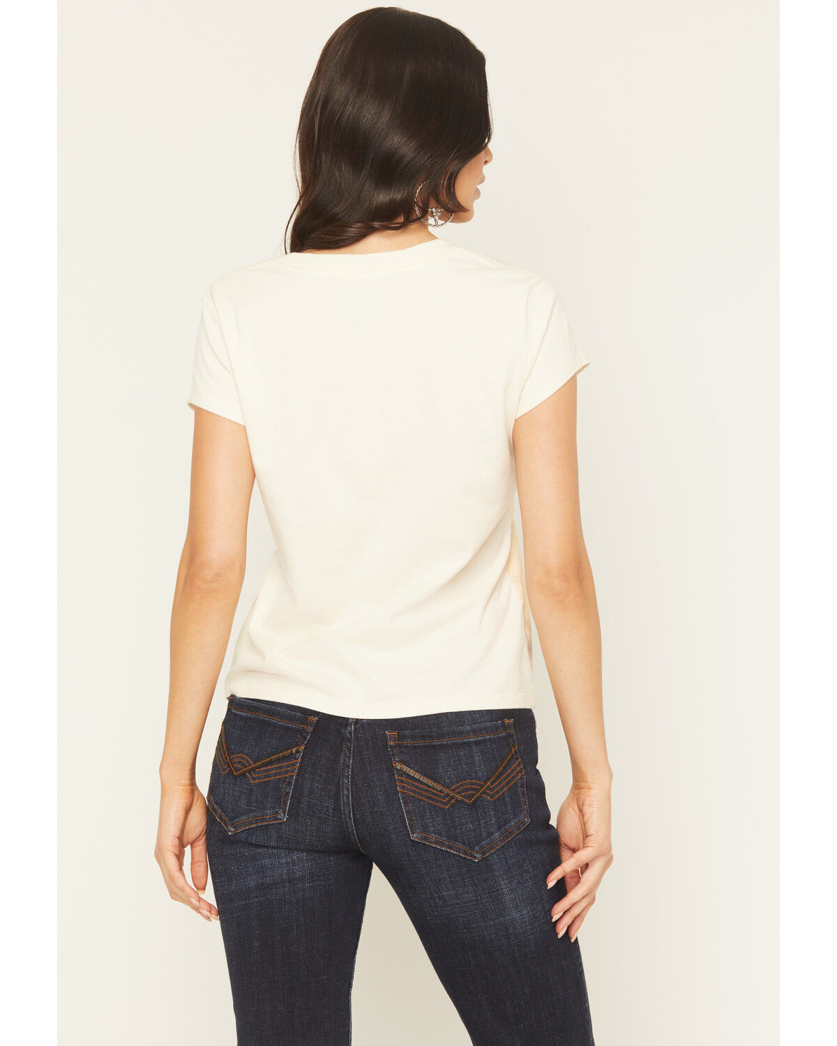 Image #5 - Idyllwind Women's Running Horses Short Sleeve Graphic Baby Tee, Cream, hi-res