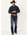 Image #1 - Rock 47 by Wrangler Men's Duval Dark Wash Slim Bootcut Stretch Jeans, Dark Wash, hi-res