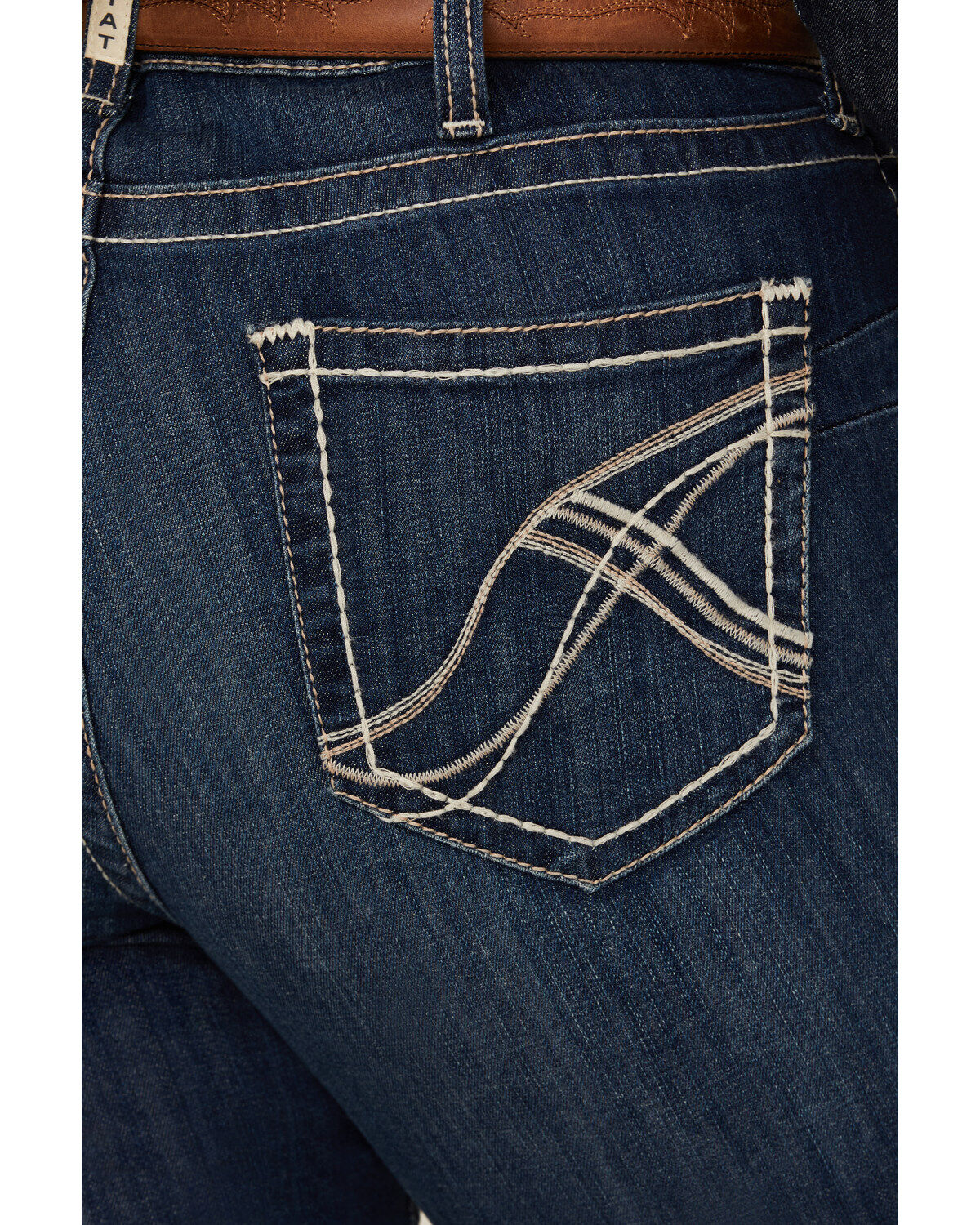 Image #4 - Ariat Women's Mid Rise Miriam Bootcut Irvine Jeans - Plus, Dark Wash, hi-res