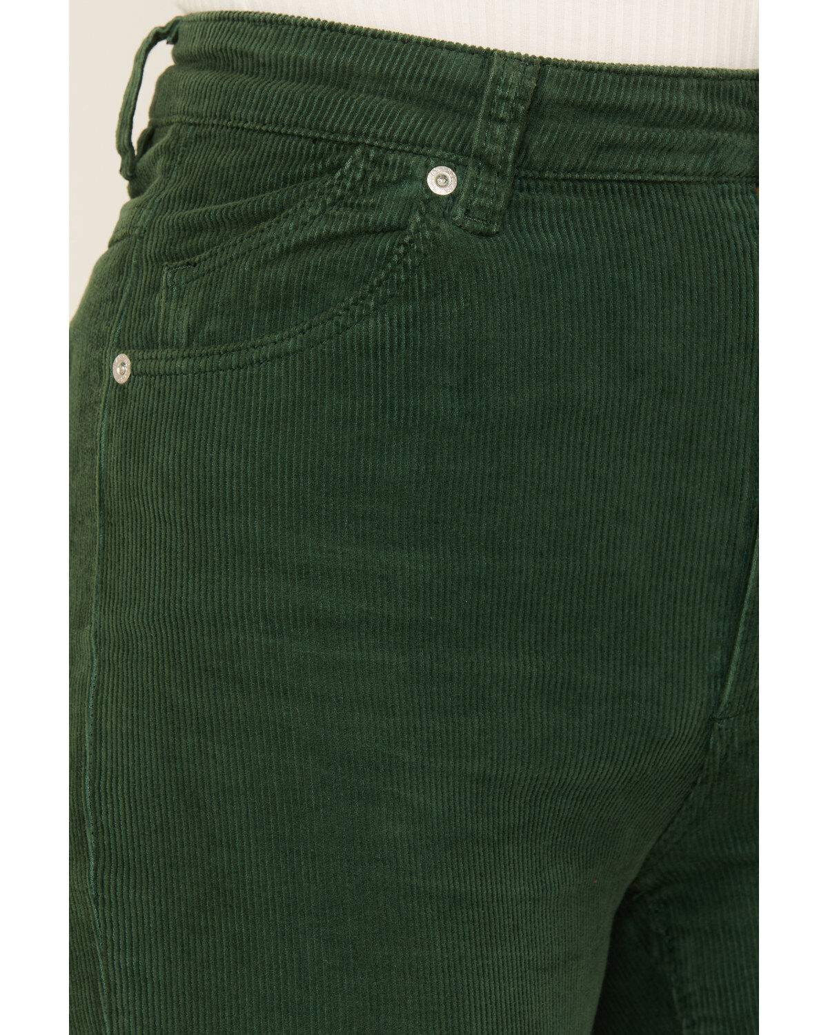 Image #2 - Rolla's Women's East Coast Corduroy Stretch Flare Jeans, Green, hi-res