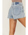 Daze Women's Troublemaker Just Kissed Distressed Shorts, Blue, hi-res