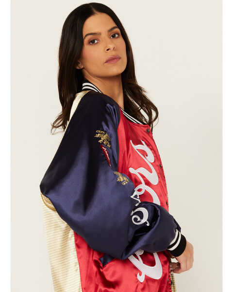 Image #3 - The Laundry Room Women's Satin Heritage Coors Bomber Jacket , Multi, hi-res