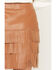 Image #4 - Idyllwind Women's Irene Fringe Faux Leather Skirt, Caramel, hi-res