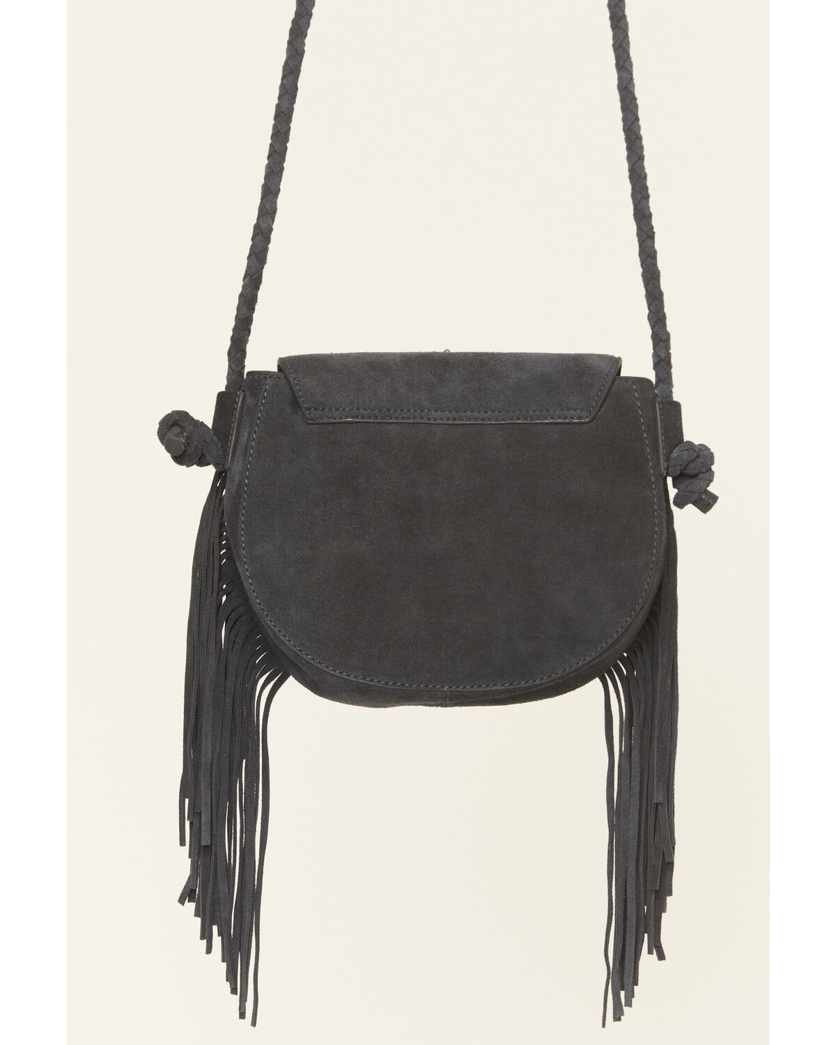 Image #3 - Shyanne Women's Belle Embroidered Fringe Suede Crossbody Bag, Navy, hi-res
