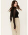 Free People Women's Under It All Ruched Mesh Bodysuit, Black, hi-res
